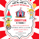 Printable Circus Birthday Invitations Printable Word Searches