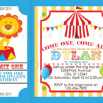 Printable Circus Birthday Invitations Printable Word Searches