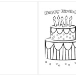 Printable Coloring Birthday Cards