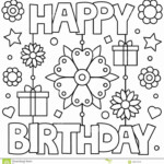 Printable Coloring Pages For Birthday Cards At Coloring Page