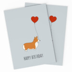 PRINTABLE Corgi Birthday Card Corgi Card For Your Love Or