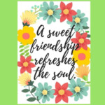 PRINTABLE Friendship Card Best Friend Card Sweet Friendship Etsy