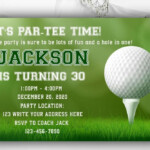 Printable Golf Birthday Invitations Instant Download Createpartylabels