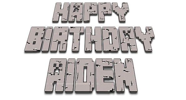 Printable Happy Birthday Minecraft Font Printable Word Searches