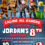 Roblox Birthday Party Invitation Template Free FREE PRINTABLE TEMPLATES