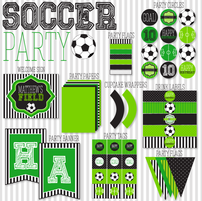 Score Soccer Party Printables B Lovely Events