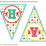 Sesame Street Elmo Birthday Banner Printable DIY Birthday Banner