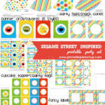 Sesame Street Printable Party Set Preview Printablepartyshop Sesame