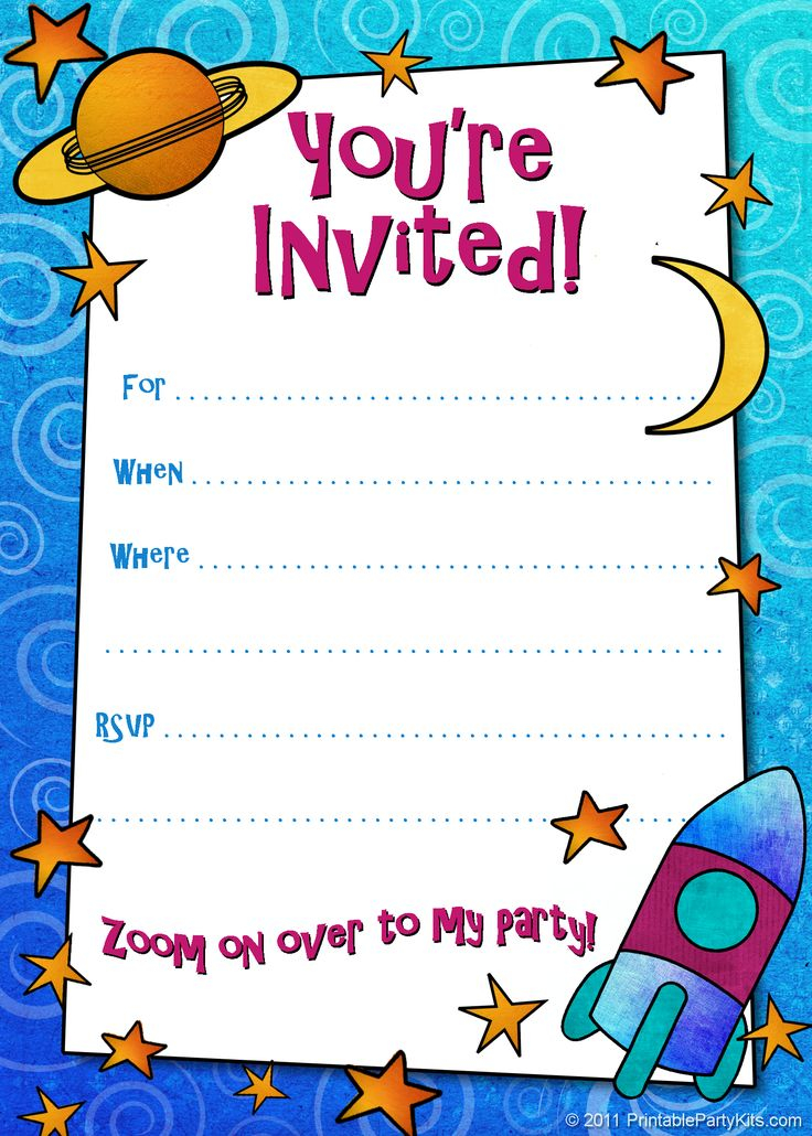 Sinlucrodelanimo Free Birthday Invitations For Kids