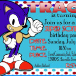 Sonic Birthday Invitations Free Invitation Card