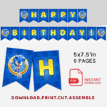 Sonic Happy Birthday Banner DIY Sonic Printable Happy Birthday