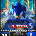 Sonic The Hedgehog Birthday Invitations Qbirthdayk