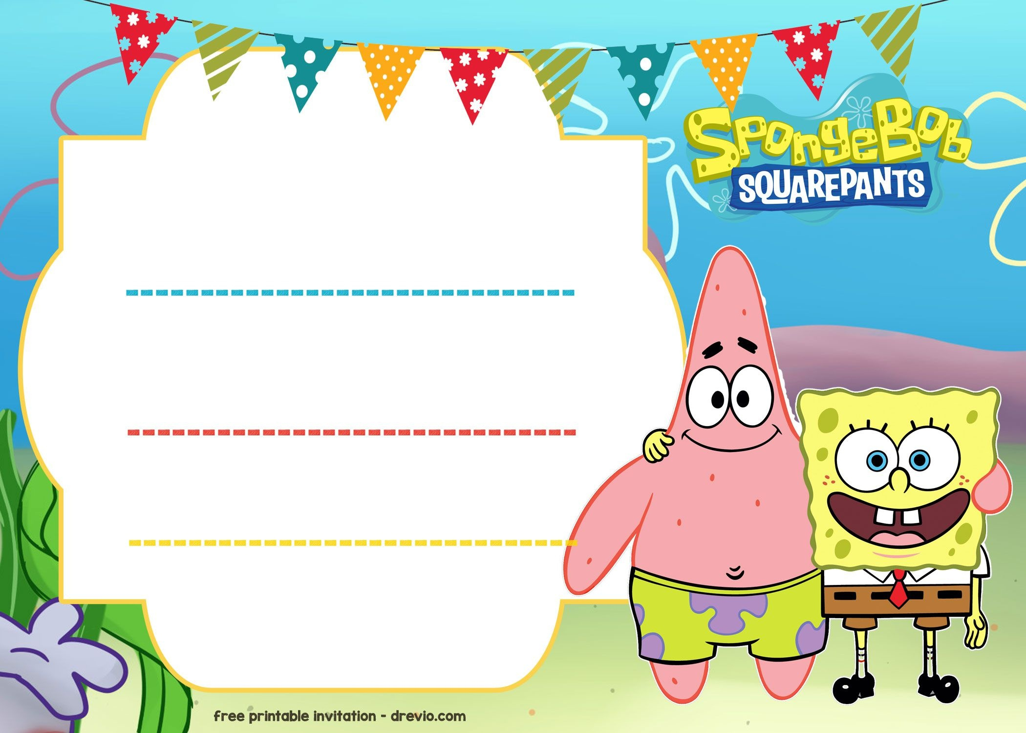 Spongebob Free Printable Invitations Free Printable