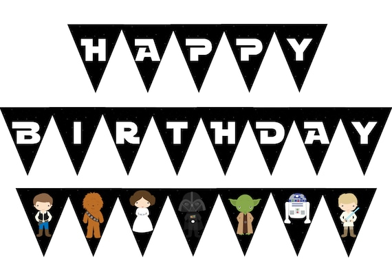 Star Wars Birthday Banner EdieChristiana