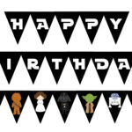 Star Wars Birthday Banner Printable Star Wars Birthday Etsy In 2020