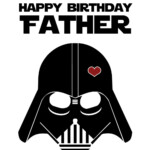 Star Wars Funny Birthday Card For Dad DIY Printable