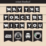 Star Wars Printable Banner ALL OCCASION Instant By SomeFunPrints