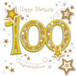 Suneducationgroup Happy 100th Birthday Card Home Garden Cards