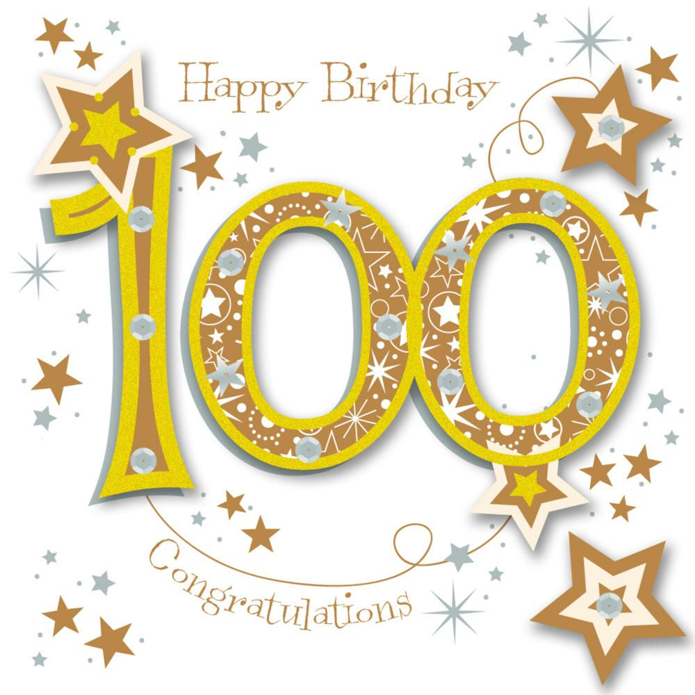 Suneducationgroup Happy 100th Birthday Card Home Garden Cards