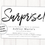 Surprise Party Invitation Printable Surprise Birthday Etsy Surprise