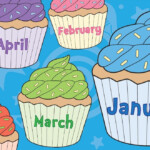 Teacher s Pet Months Of The Year Birthday Cupcakes Birthday Display