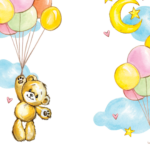 Teddy Bear Balloons Birthday Invitation Template Greetings Island