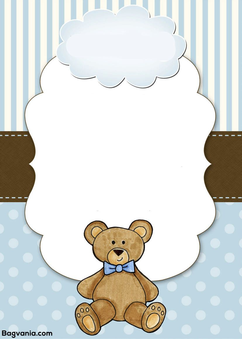 Teddy Bear Invitation Template Free PRINTABLE TEMPLATES