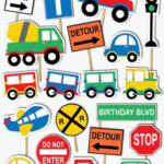 Transportation Signs Printable Transportation Birthday Cutouts Cake