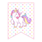 Unicorn First Birthday Party Hat Printable Unicorn And Rainbow Party