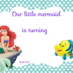 Updated Free Printable Ariel The Little Mermaid Invitation Template