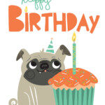 Vedi Questo Progetto Behance U201cHappy Birthday Pug Cardu201d Https