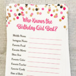 Who Knows The Birthday Girl Best Free Printable FreePrintableTM