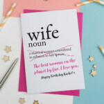 Wife Birthday Card By A Is For Alphabet Printable Birthday Cards