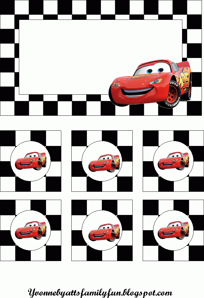 Yvonne Byatt s Family Fun Disney Cars Party Printables