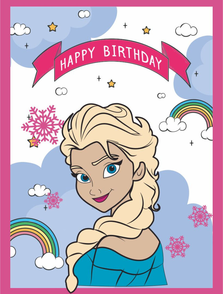 10 Best Disney Frozen Printable Birthday Cards PDF For Free At Printablee