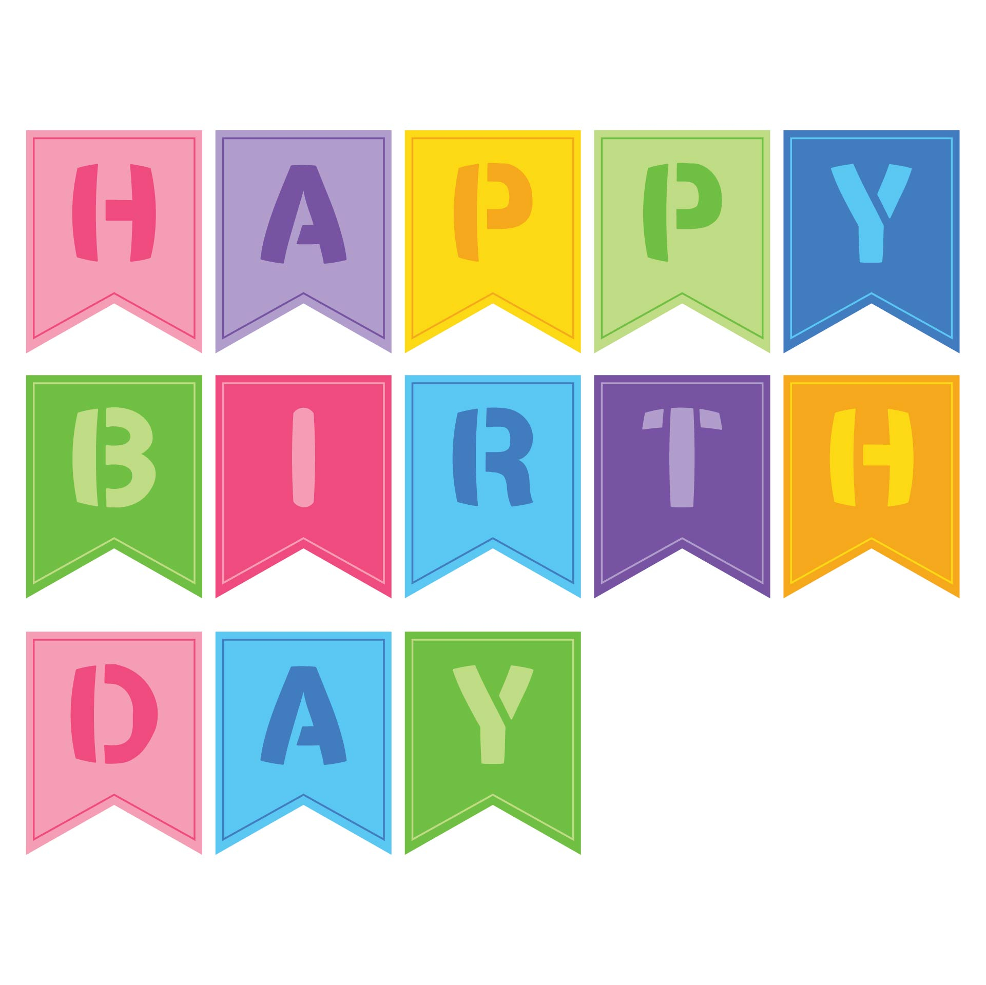 10 Best Happy Birthday Banner Printable PDF For Free At Printablee