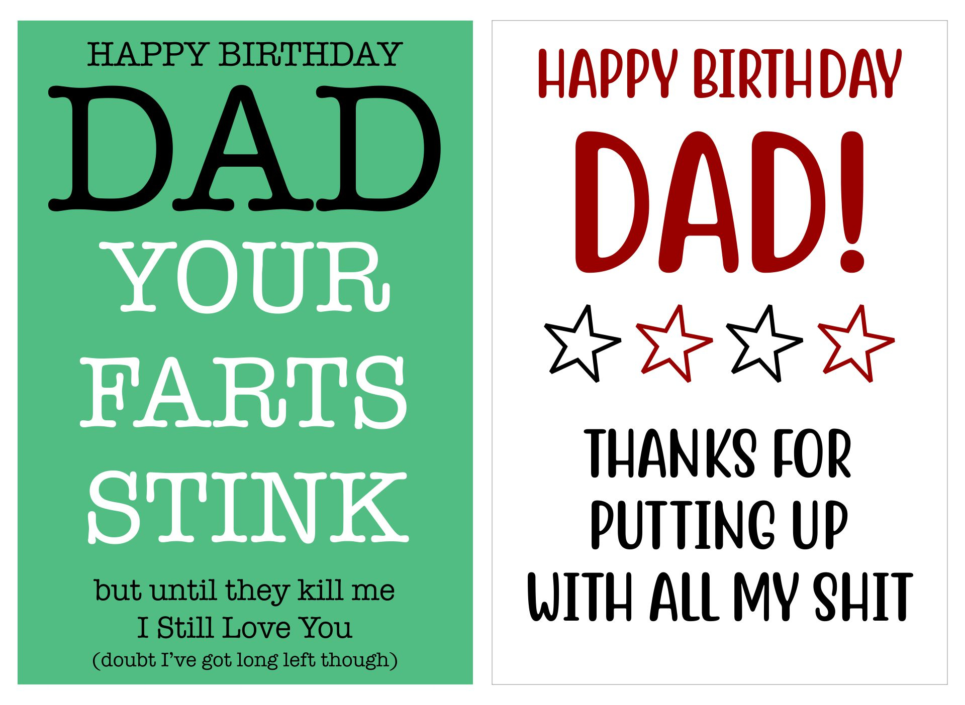 10 Best Printable Birthday Cards For Dad PDF For Free At Printablee