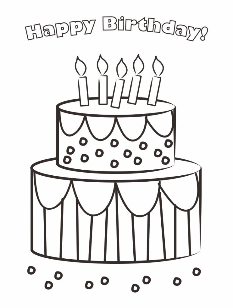 10 Best Printable Birthday Cards To Color PDF For Free At Printablee