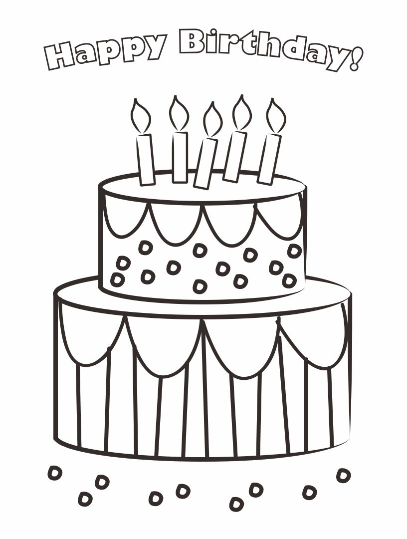 10 Best Printable Birthday Cards To Color PDF For Free At Printablee