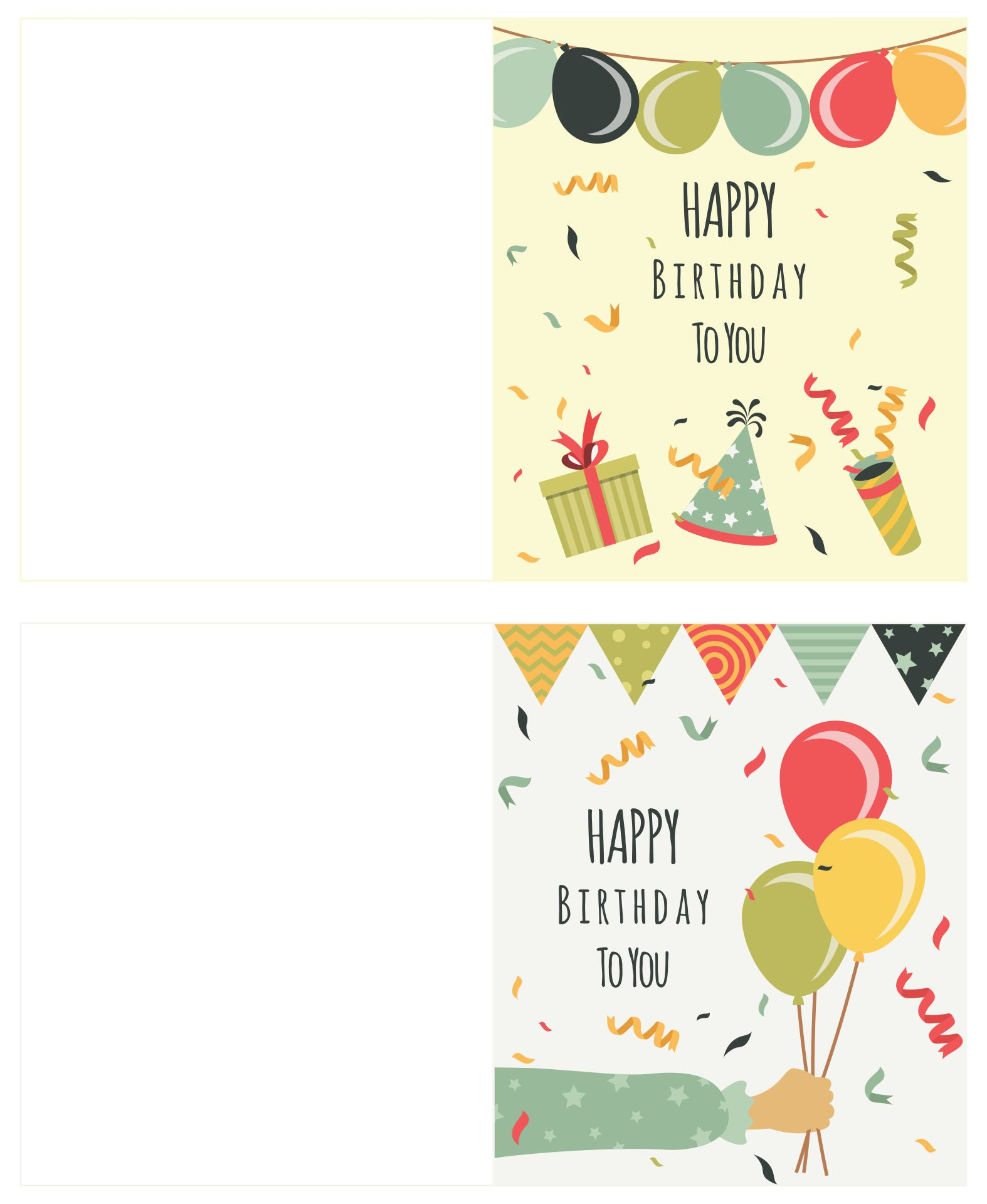 10 Best Printable Folding Birthday Cards PDF For Free At Printablee