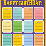 10 Best Printable For Classroom Birthday Charts PDF For Free At Printablee