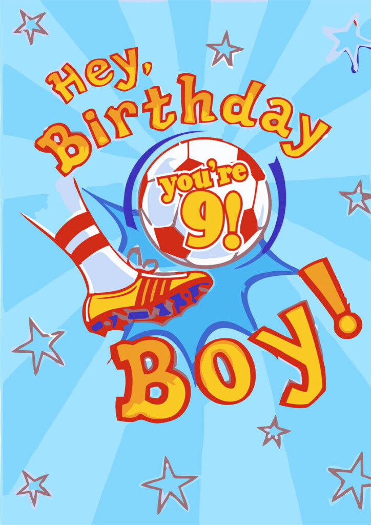 10 Cute Printable Birthday Cards For 9 Year Olds free PRINTBIRTHDAY 