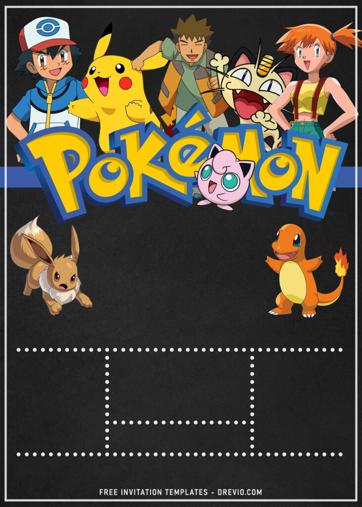 11 Pokemon Birthday Party Invitation Templates Download Hundreds 