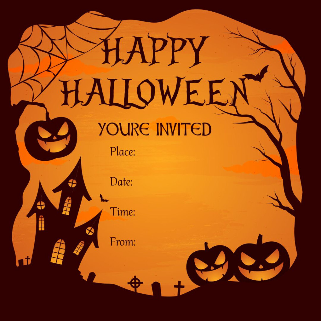 15 Best Halloween Birthday Invitations Printable Black And White PDF 