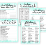 15 PRINTABLE BIRTHDAY PARTY GAMES MINT Printables Depot