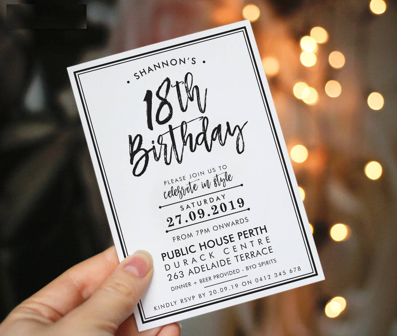 18th Birthday Invitation 19 Examples Format Pdf Examples