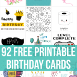 20 Free Printable Happy Birthday Cards