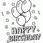 25 Free Printable Happy Birthday Coloring Pages