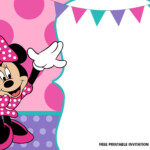 30 FREE Printable Minnie Mouse Birthday Invitation Templates