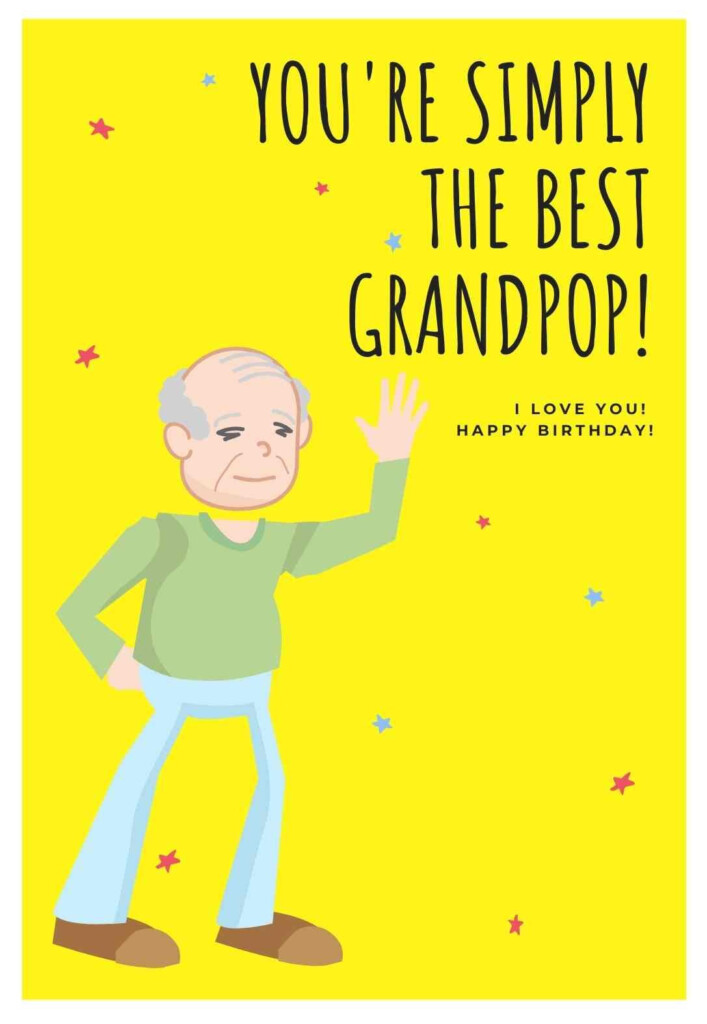 31 Awesome Grandpa Printable Birthday Cards free PRINTBIRTHDAY CARDS